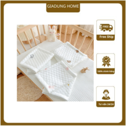 Gối sơ sinh ruột bông lông vũ 30x50cm